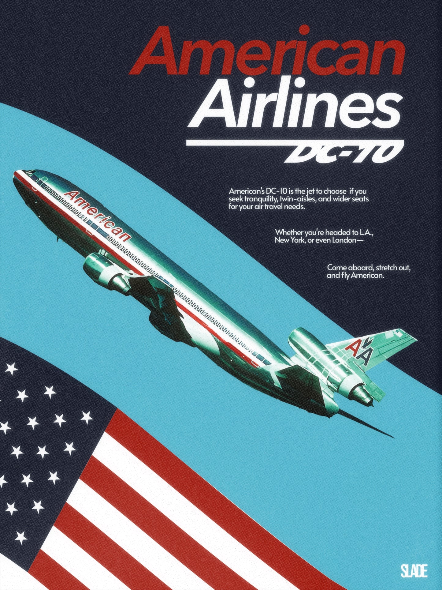 Retro American Airlines Poster