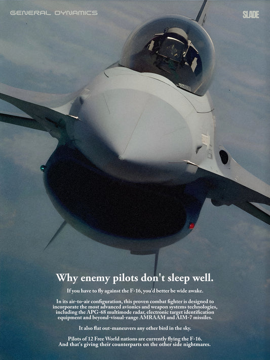 Retro "Fighting Falcon" Poster
