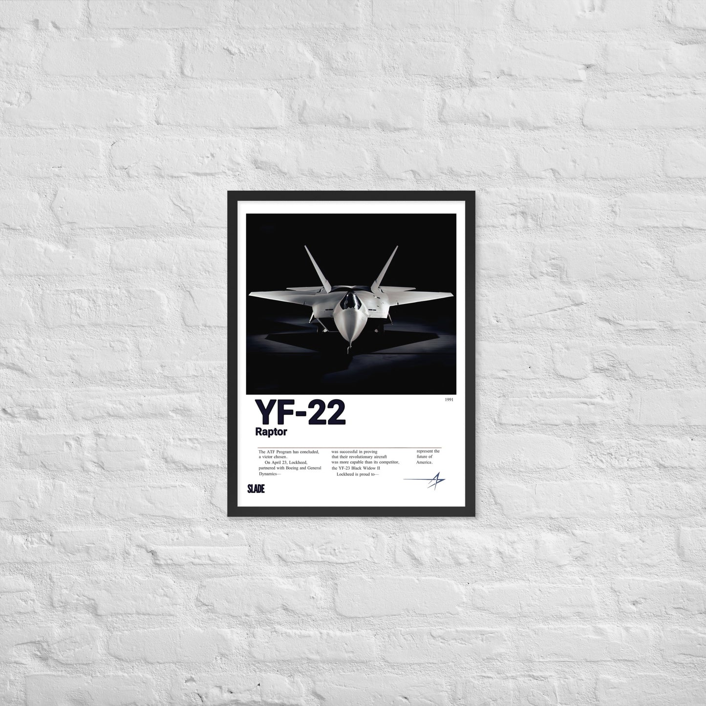Framed YF-22