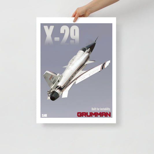 Retro X-29 Poster