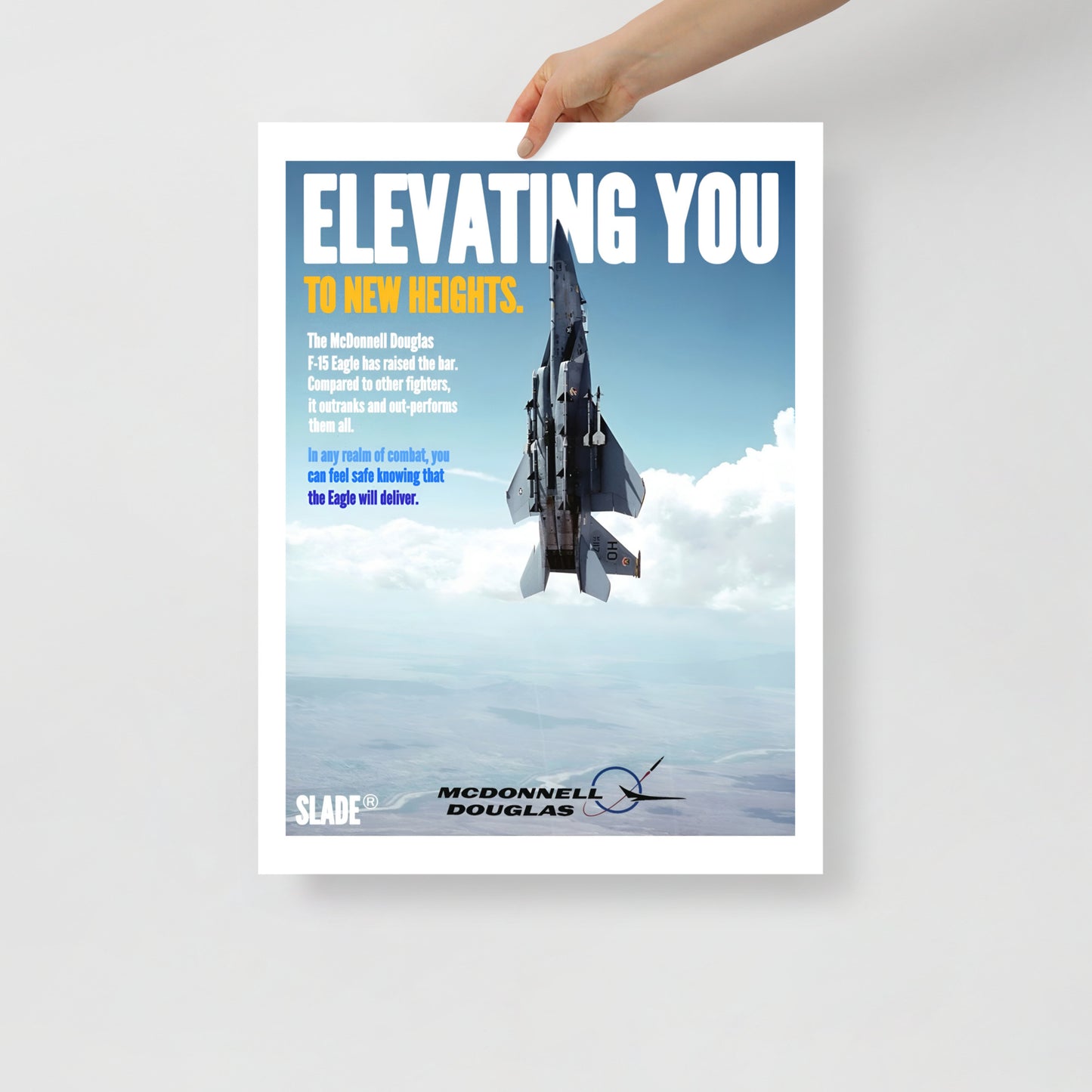 Retro F-15 Poster