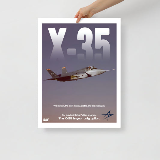 Retro X-35 Poster