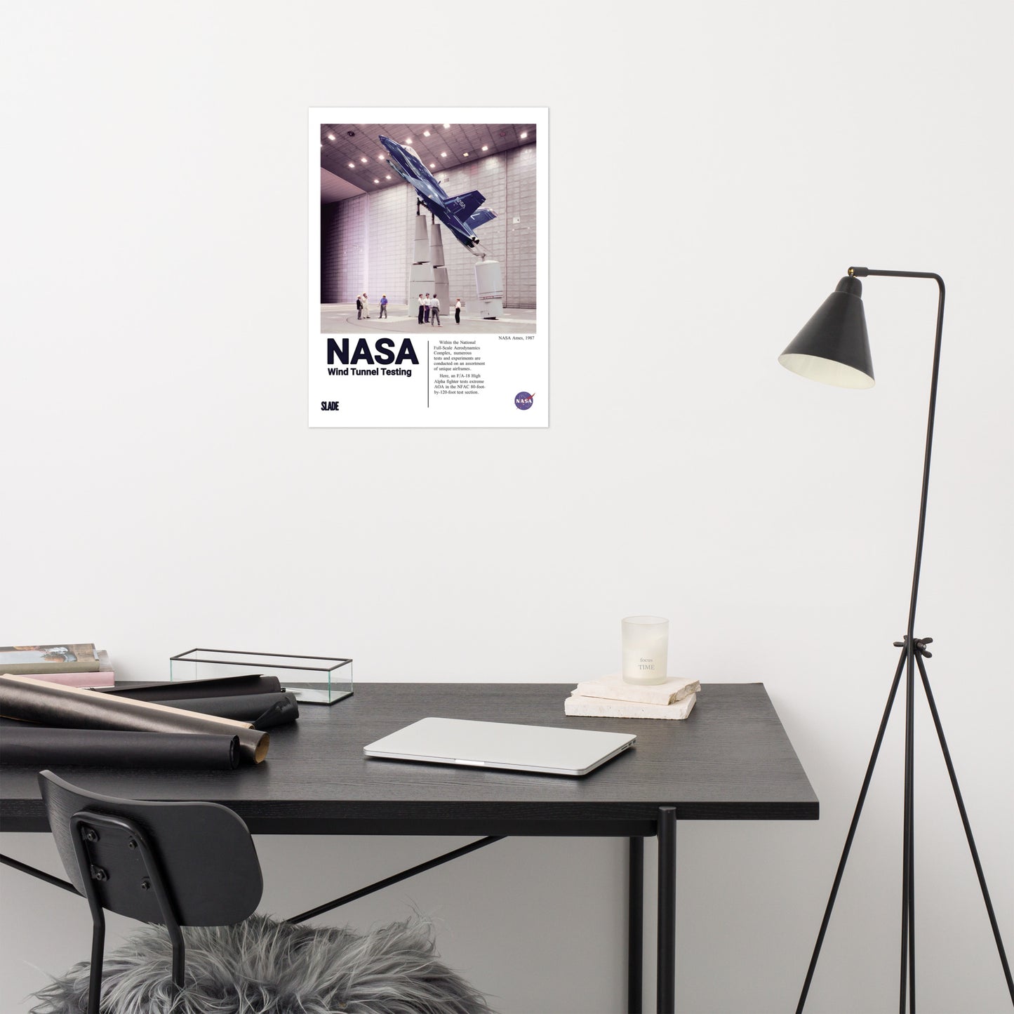 F/A-18 Wind Tunnel Poster