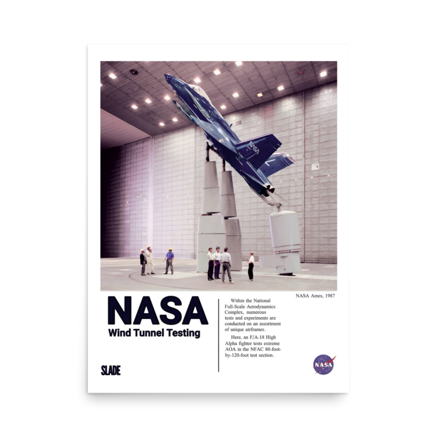 F/A-18 Wind Tunnel Poster