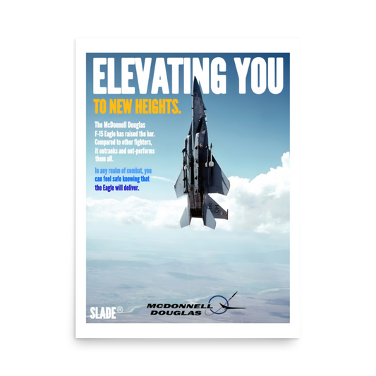 Retro F-15 Poster
