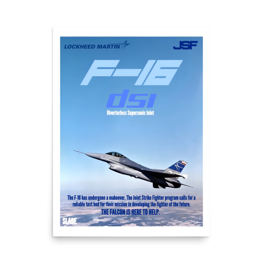 Retro F-16 DSI Poster