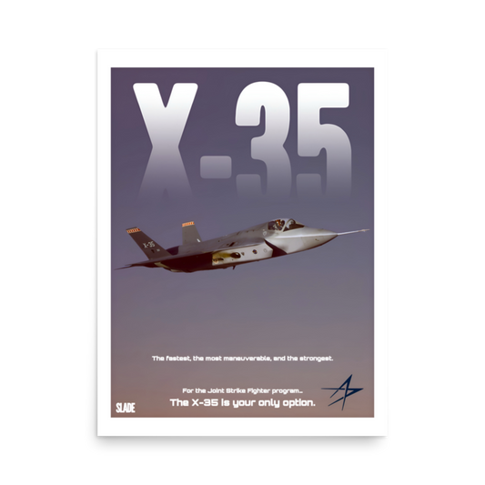 Retro X-35 Poster
