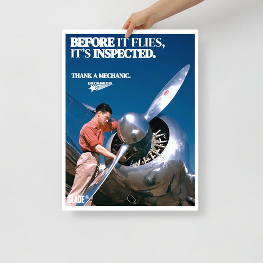 Retro "Thank a Mechanic" Poster