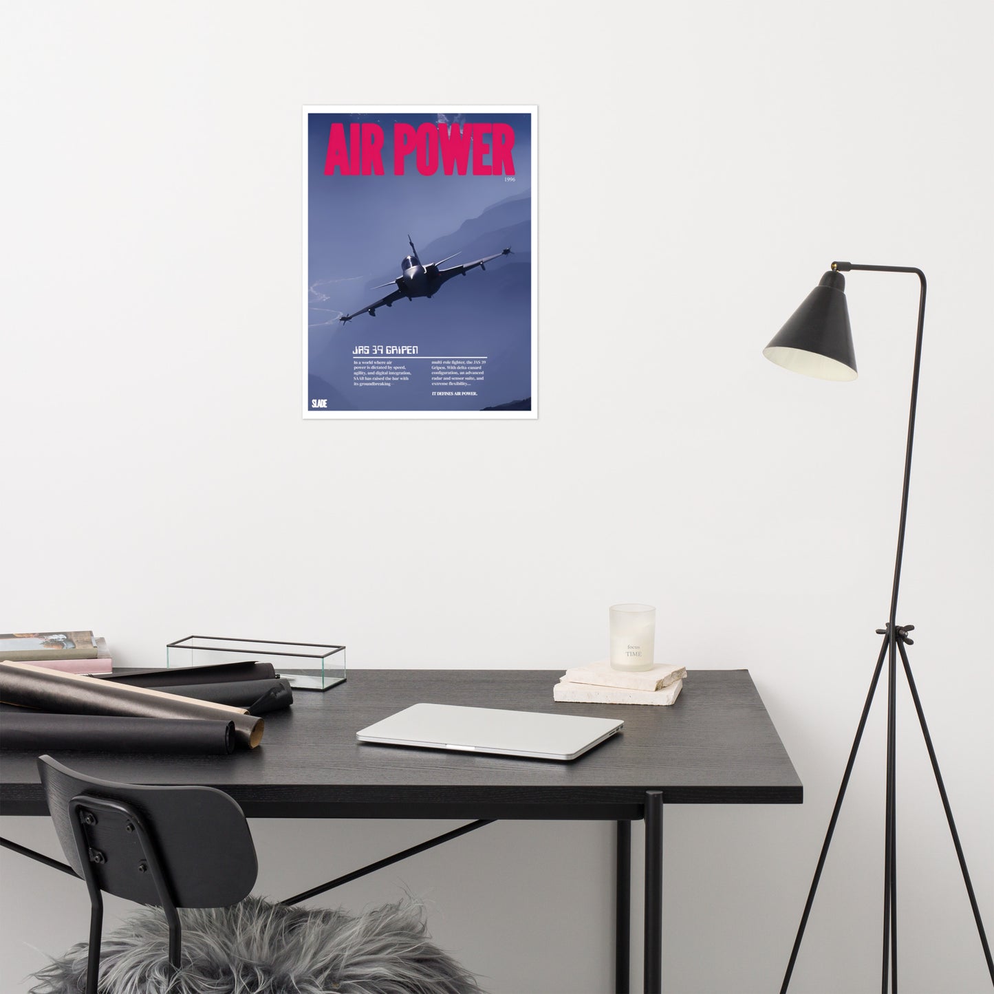 Retro JAS 39 Gripen Poster