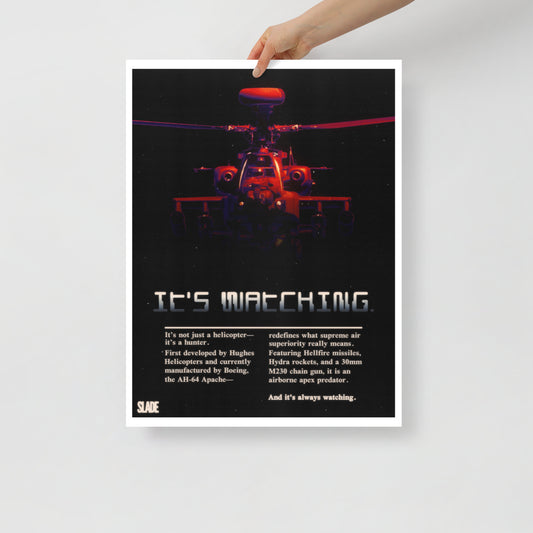 Retro "Apex Predator" Apache Poster