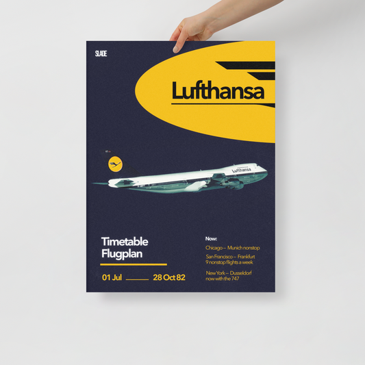 Retro Lufthansa Poster