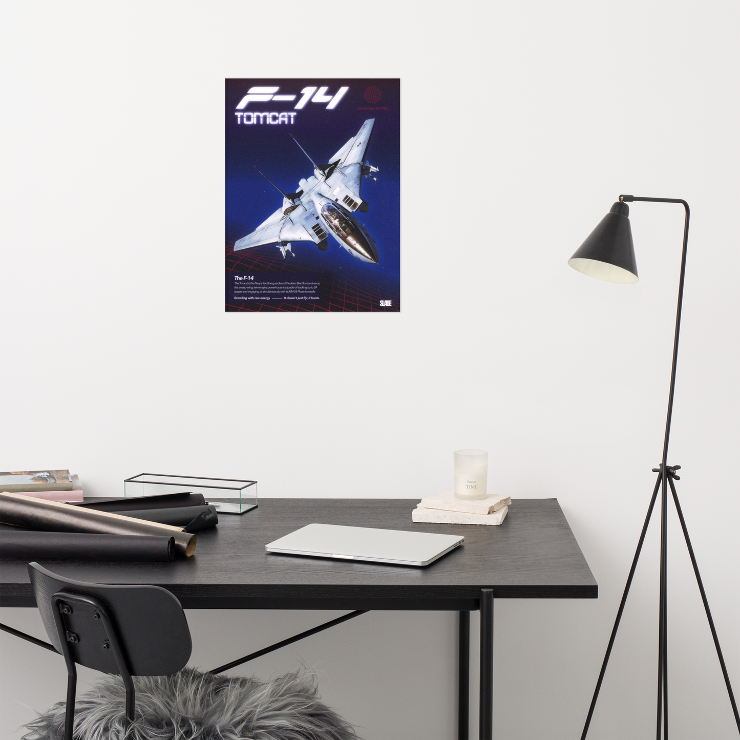 Retro F-14 Tomcat Poster