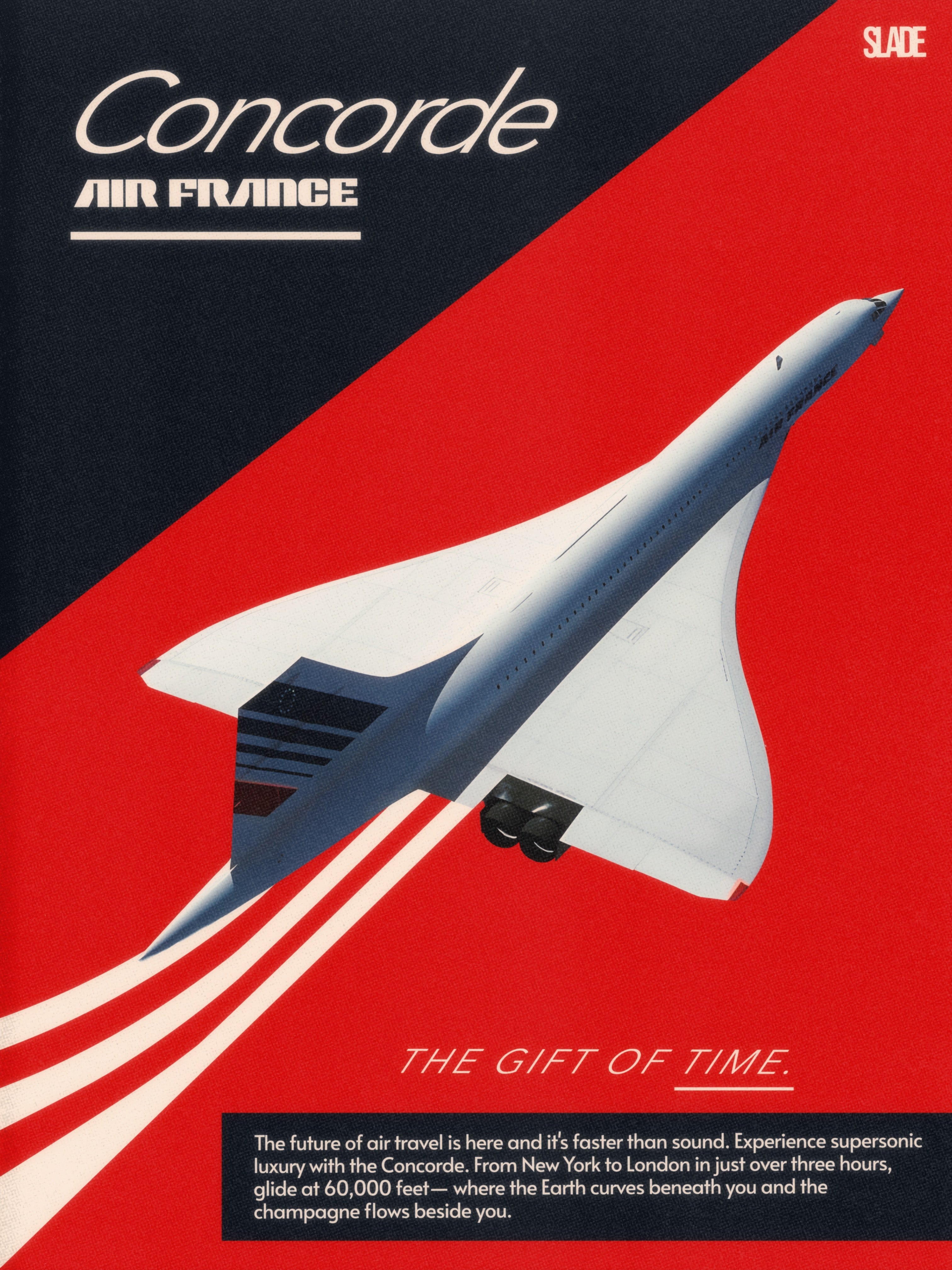 Retro Concorde Poster