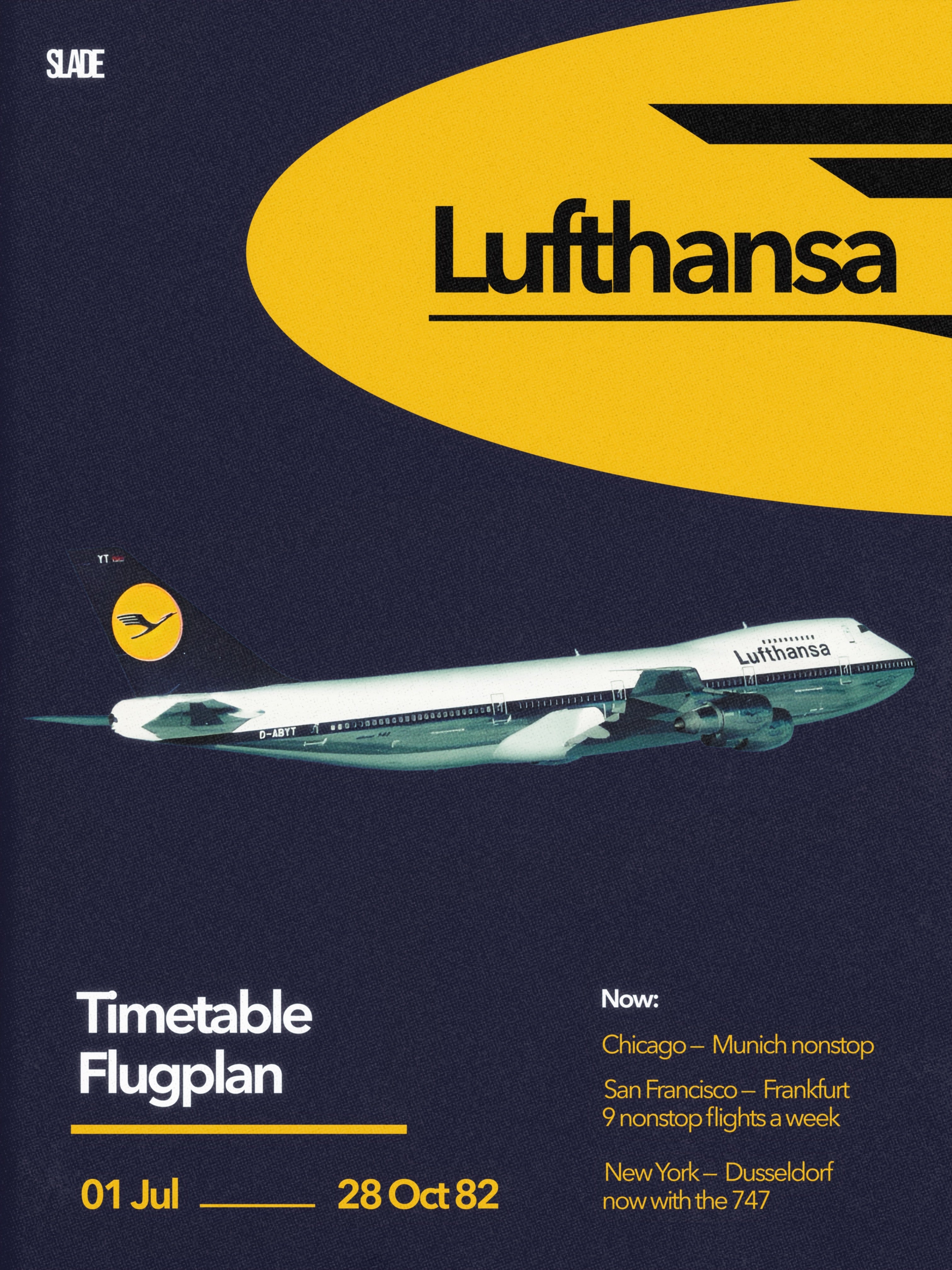 Retro Lufthansa Poster – SLADE ARCHIVE
