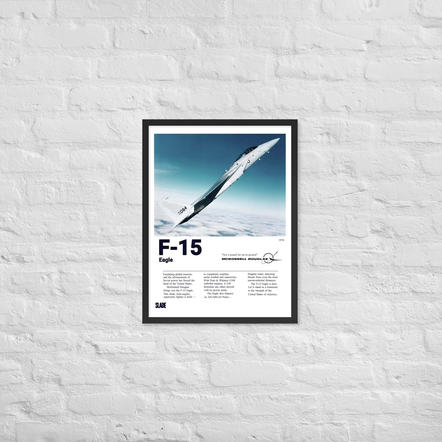 Framed F-15 Eagle