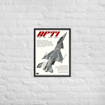 Framed Vintage AFTI F-16