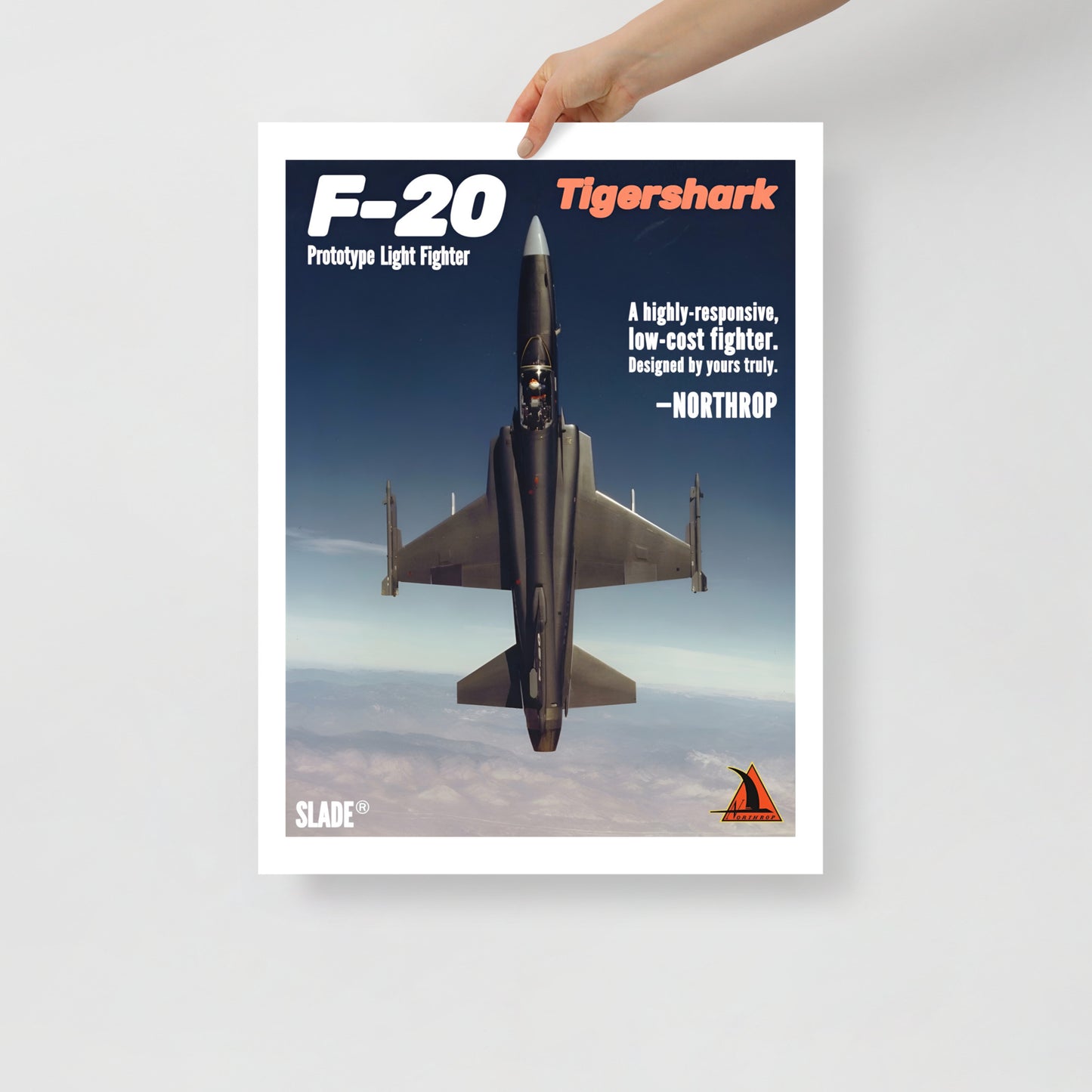 Retro F-20 Poster