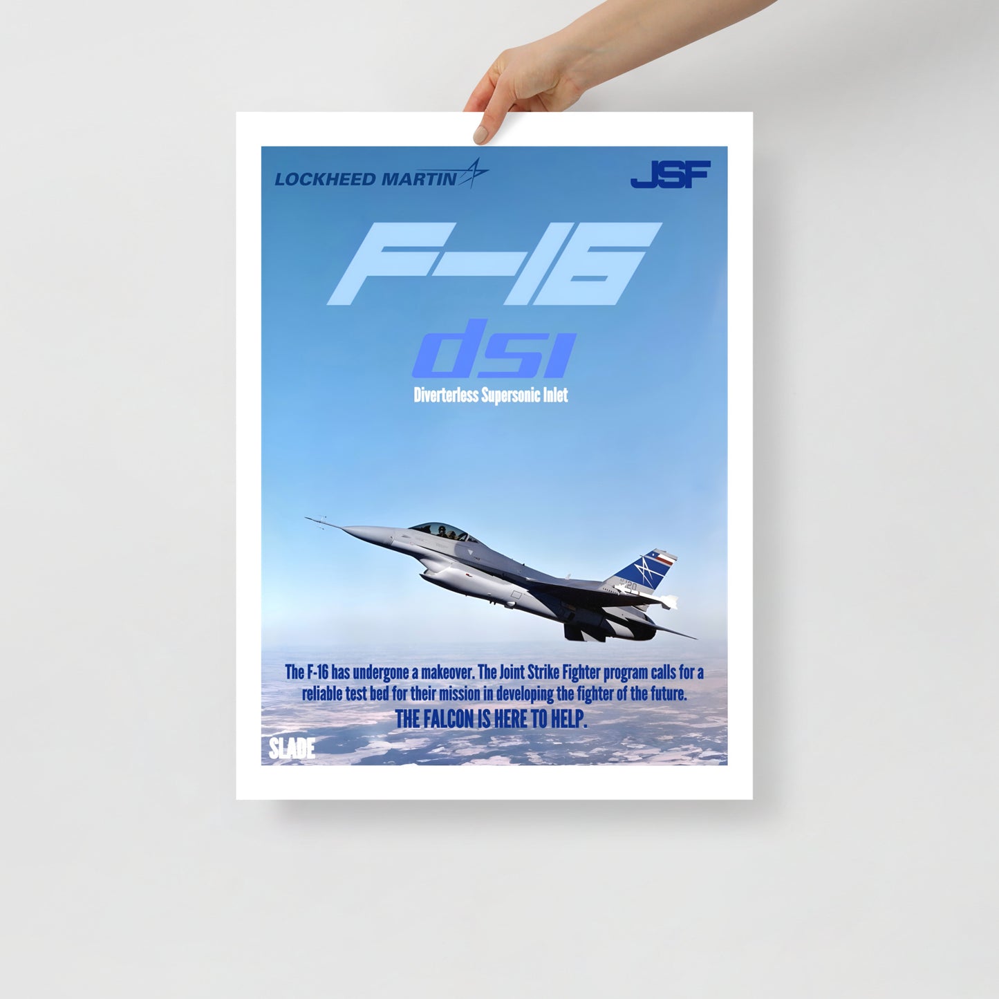Retro F-16 DSI Poster