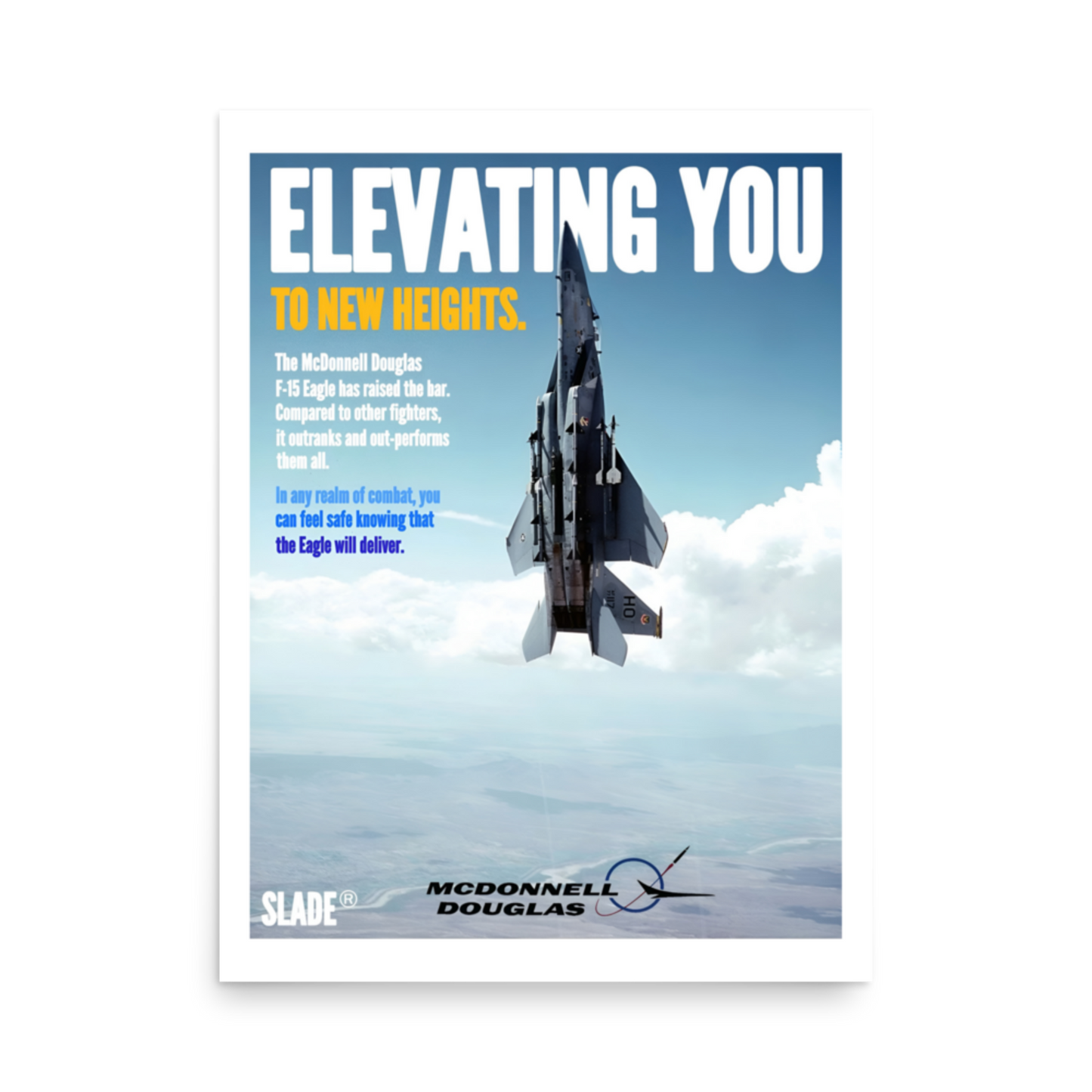 Retro F-15 Poster