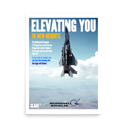 Retro F-15 Poster