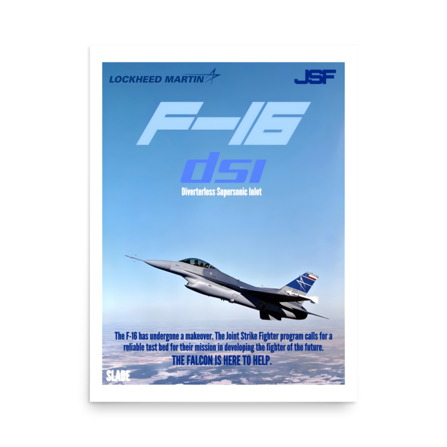 Retro F-16 DSI Poster
