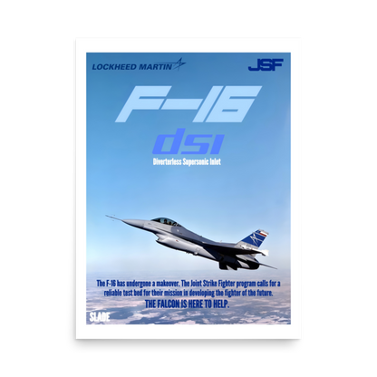 Retro F-16 DSI Poster