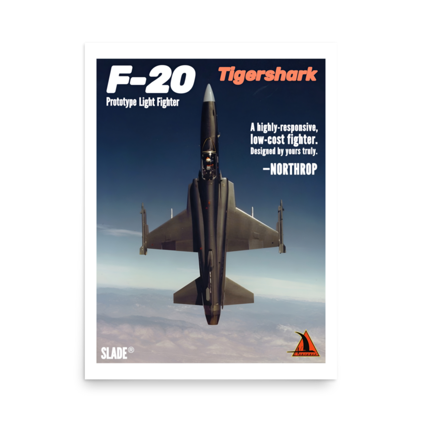 Retro F-20 Poster