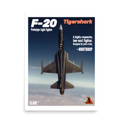 Retro F-20 Poster