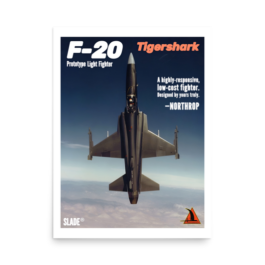 Retro F-20 Poster