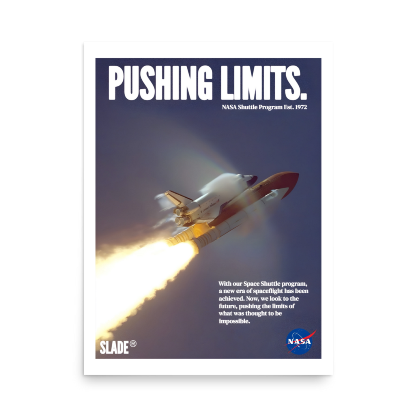 Retro Space Shuttle Poster