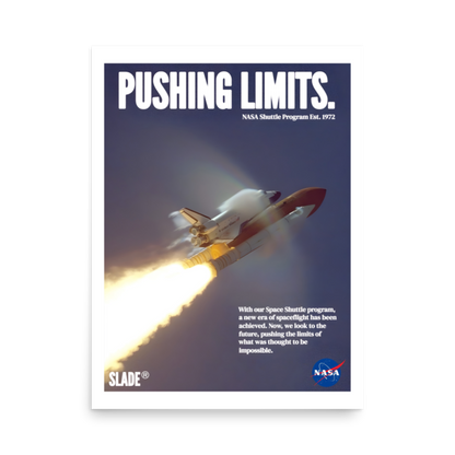Retro Space Shuttle Poster