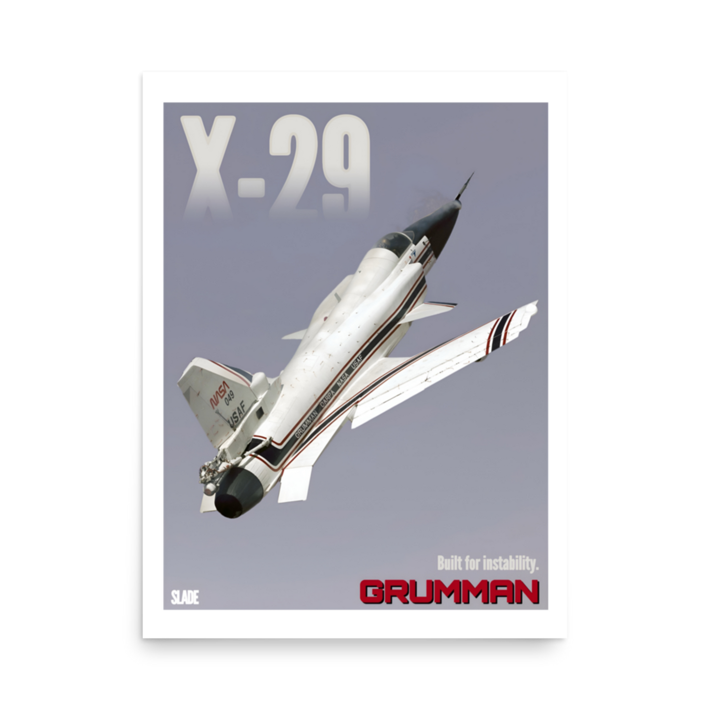 Retro X-29 Poster