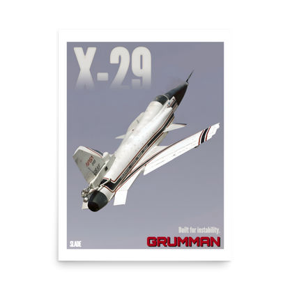 Retro X-29 Poster