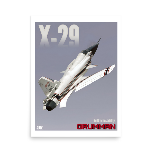 Retro X-29 Poster