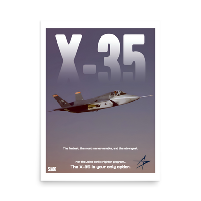 Retro X-35 Poster