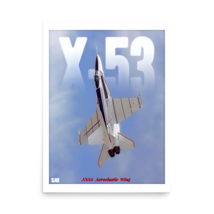 Retro X-53 Poster