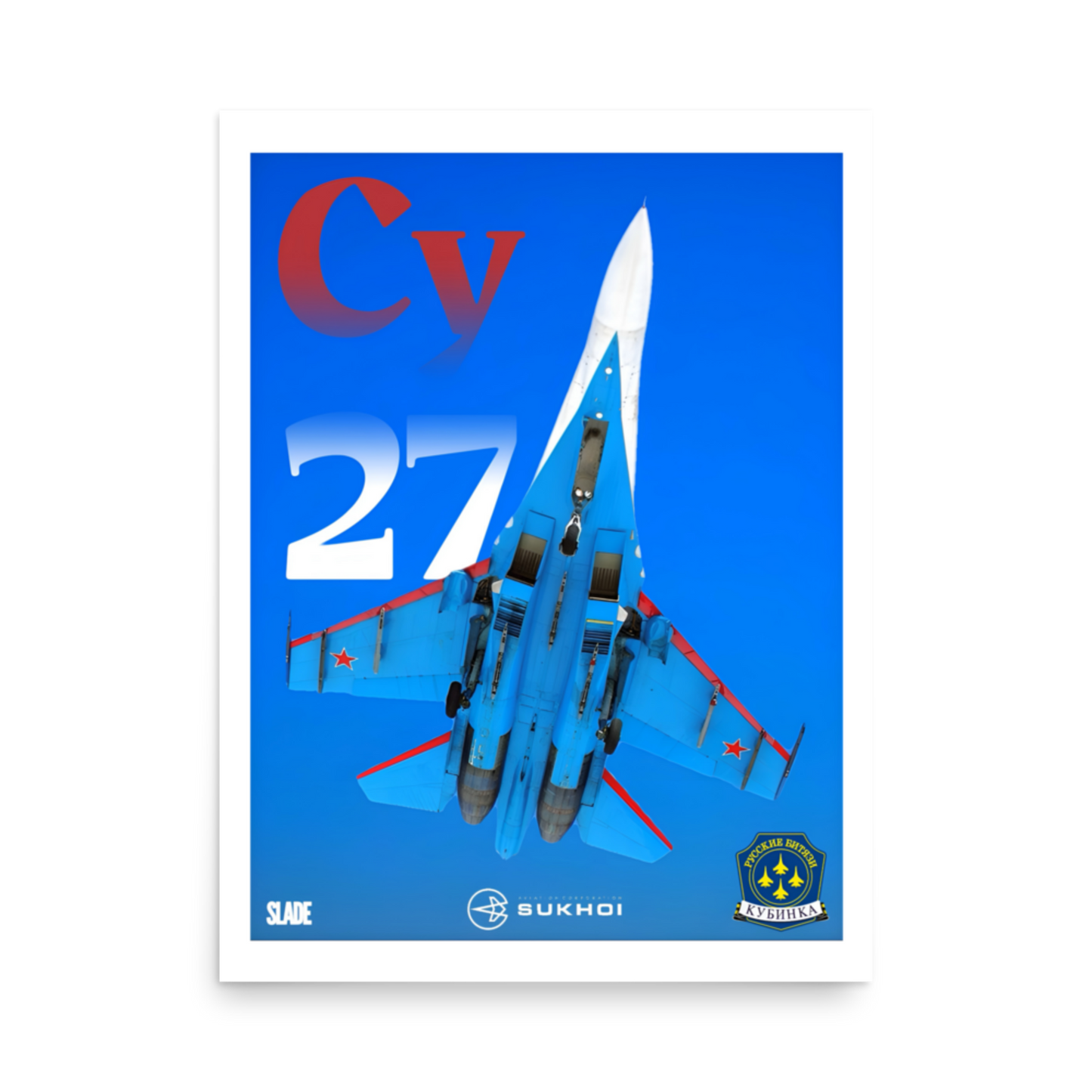 Su-27 "Russian Knights" Poster