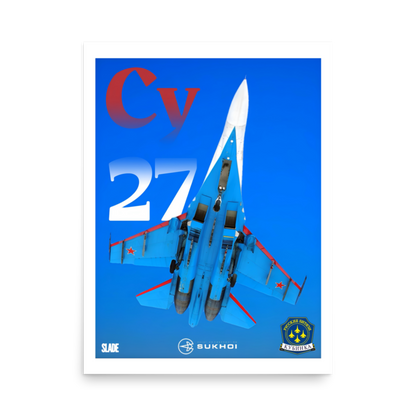 Su-27 "Russian Knights" Poster