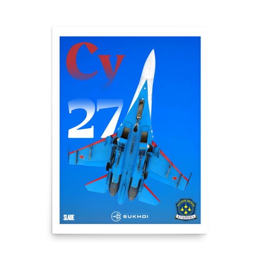Su-27 "Russian Knights" Poster
