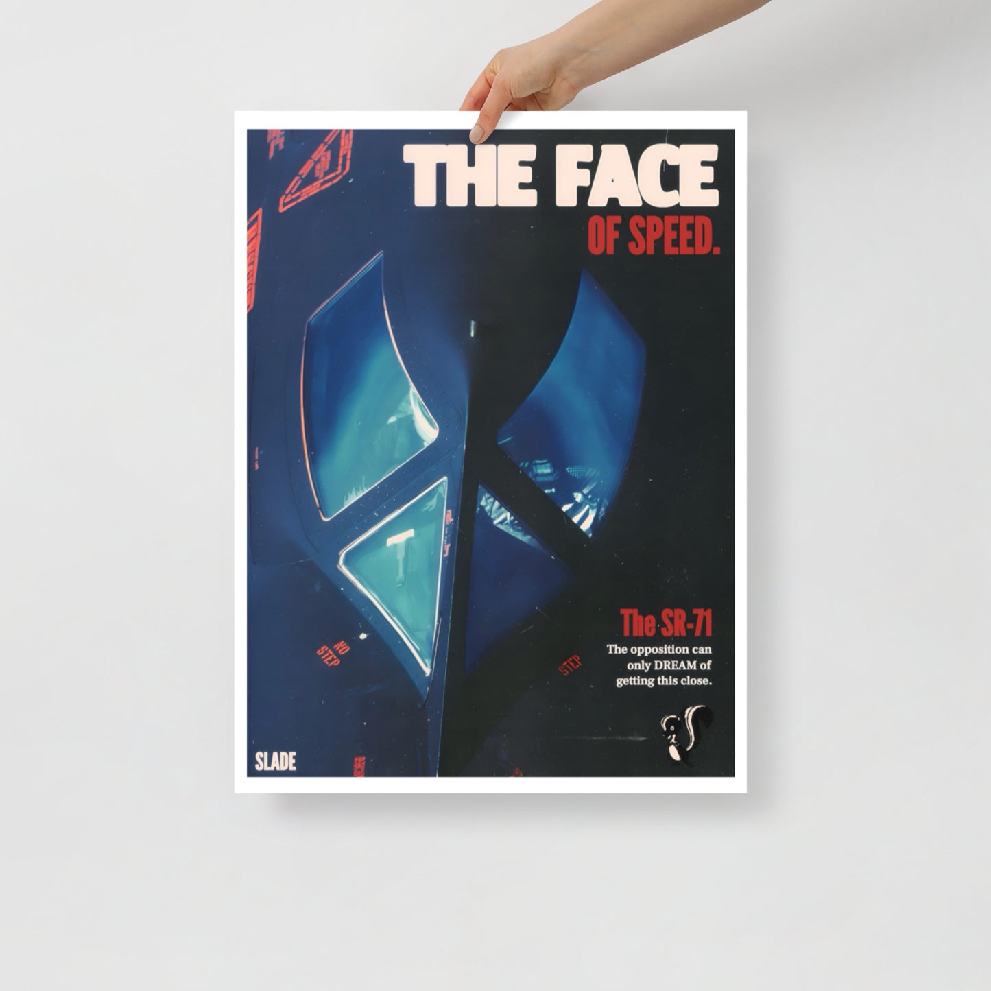 SR-71 "Face of Speed" Poster