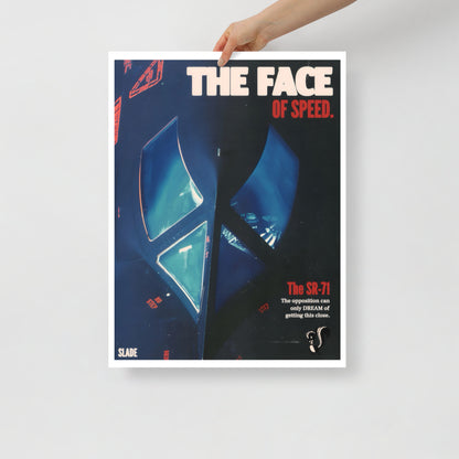 SR-71 "Face of Speed" Poster