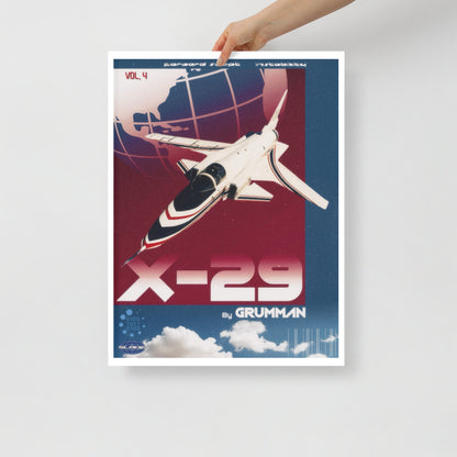 Y2K X-29 Retro Poster