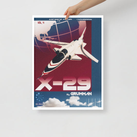 Y2K X-29 Retro Poster