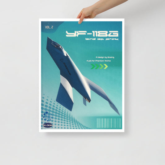 Y2K YF-118G Retro Poster