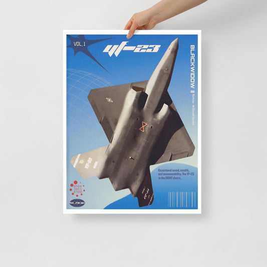 Y2K YF-23 Retro Poster