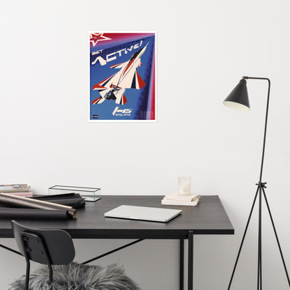 Y2K F-15 STOL/MTD Retro Poster