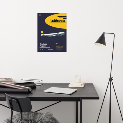 Retro Lufthansa Poster