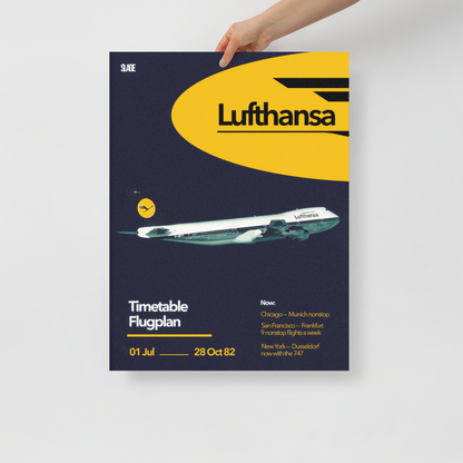 Retro Lufthansa Poster