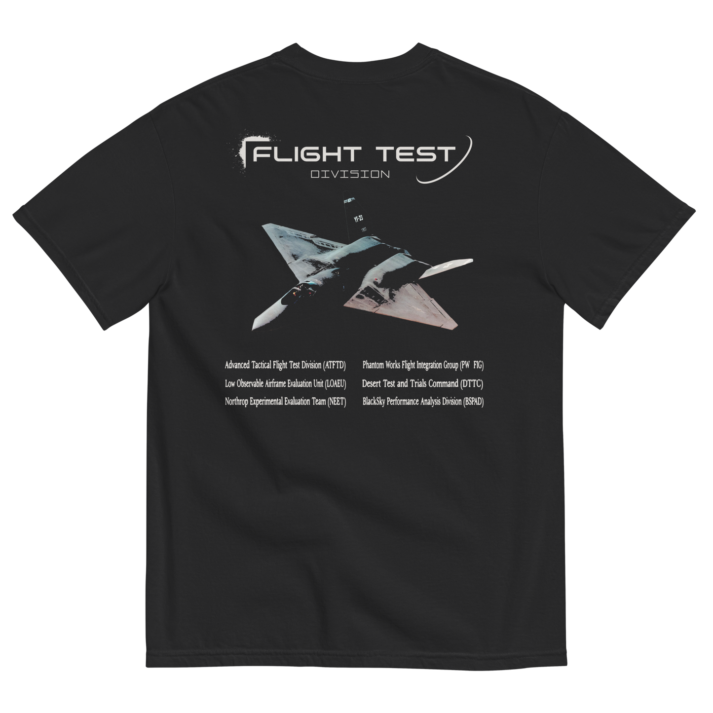 YF-23 Flight Test Division Tee